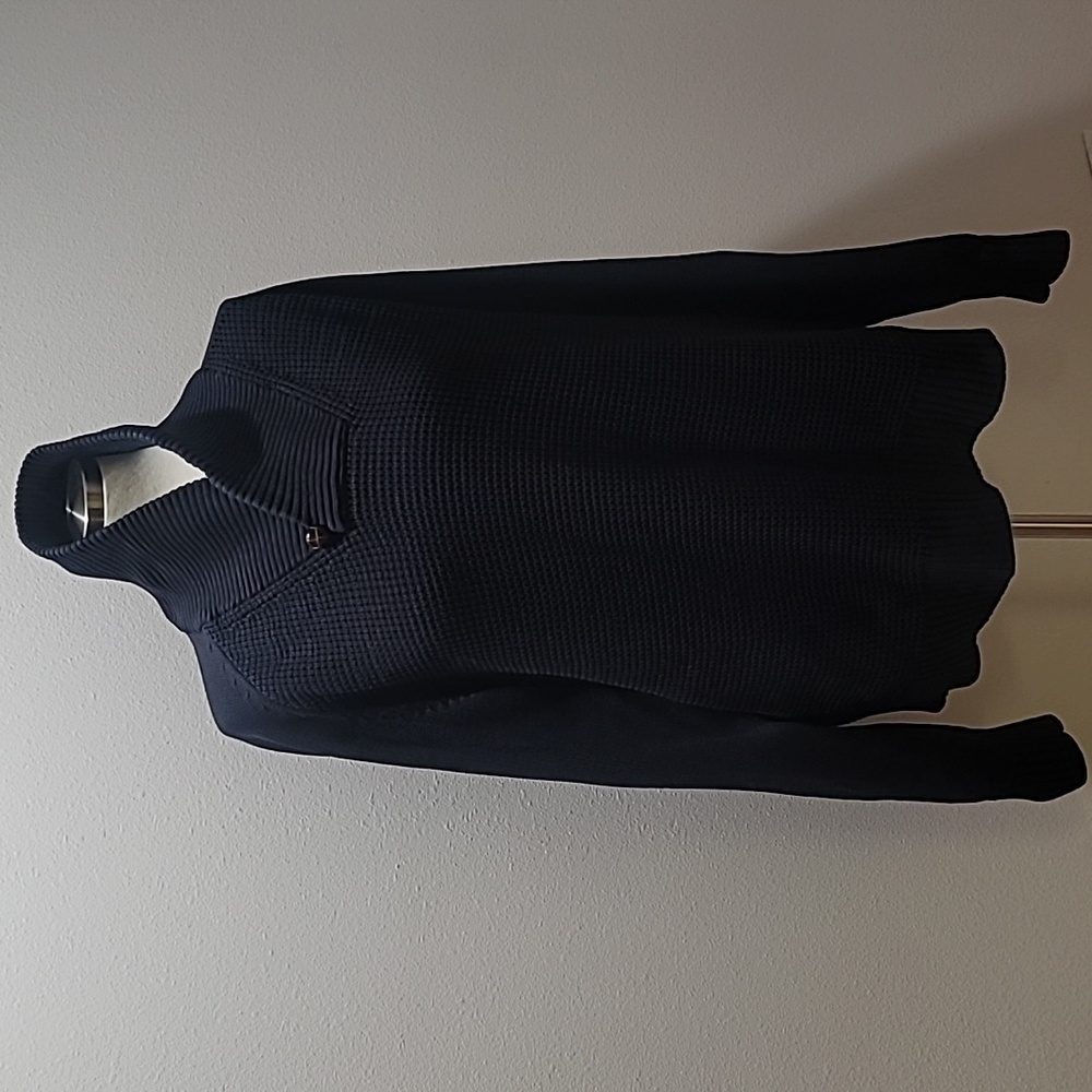 NAUTICA Blue Casual Unisex Fall Minimalist Comfy Cozy Chunky Cable Knit Sweater
